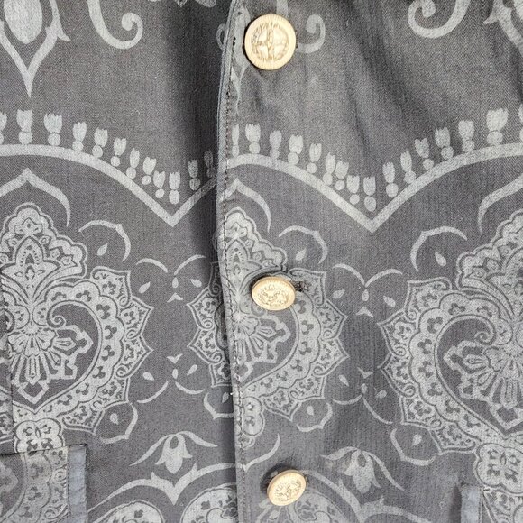 Haus Of Howe Black Patterned Blazer  99% Cotton 1% Spandex  42R - Picture 10 of 16